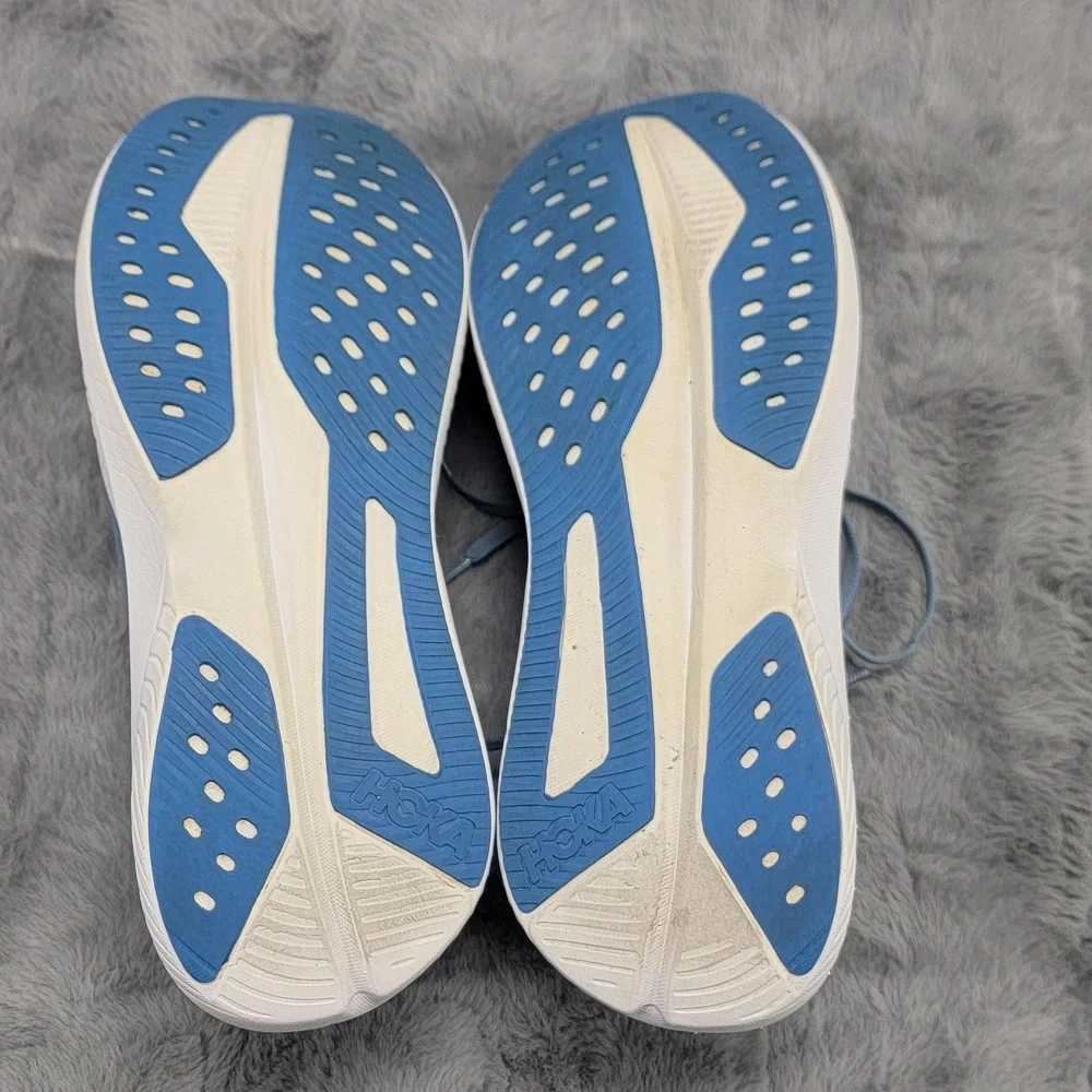 Hoka One One Mach 6 Shoes Mens 11.5 Blue Low Top Road Running Cushioned Sneakers